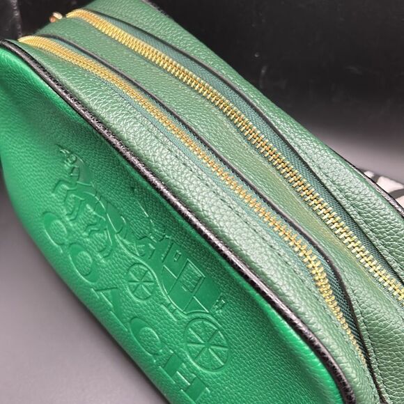 Coach Jes Ivy Green &  Black Crossbody Bag Carriage - Picture 3 of 13